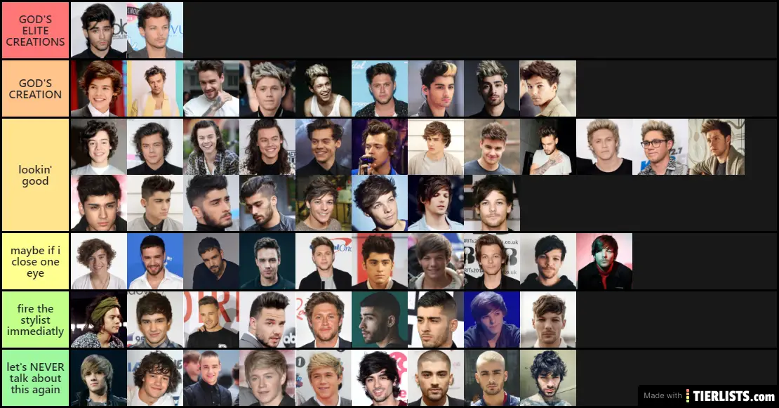 One Direction Hairstyles