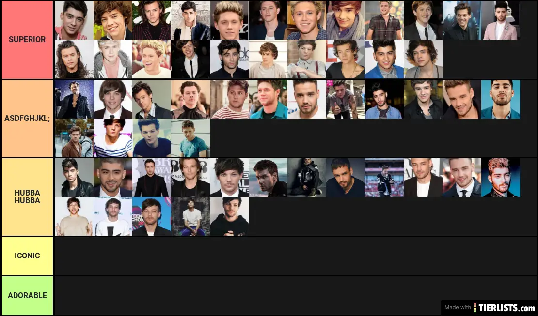 one direction through the years