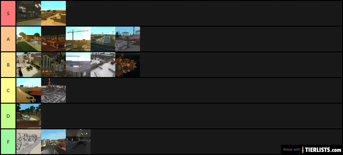 Phantom Forces Map Tier List