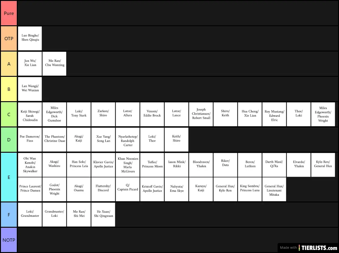 pixie ship tier list