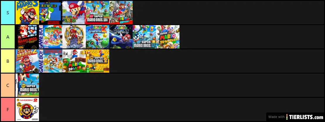 Ranking the Super Mario Games