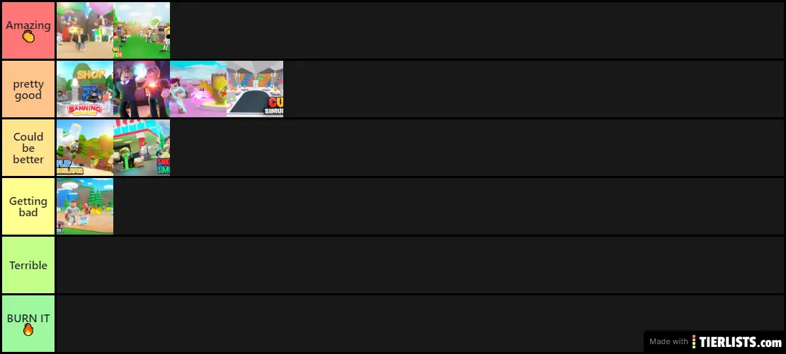 Roblox Simulators Ranks Tier List Tierlists Com - roblox ranks