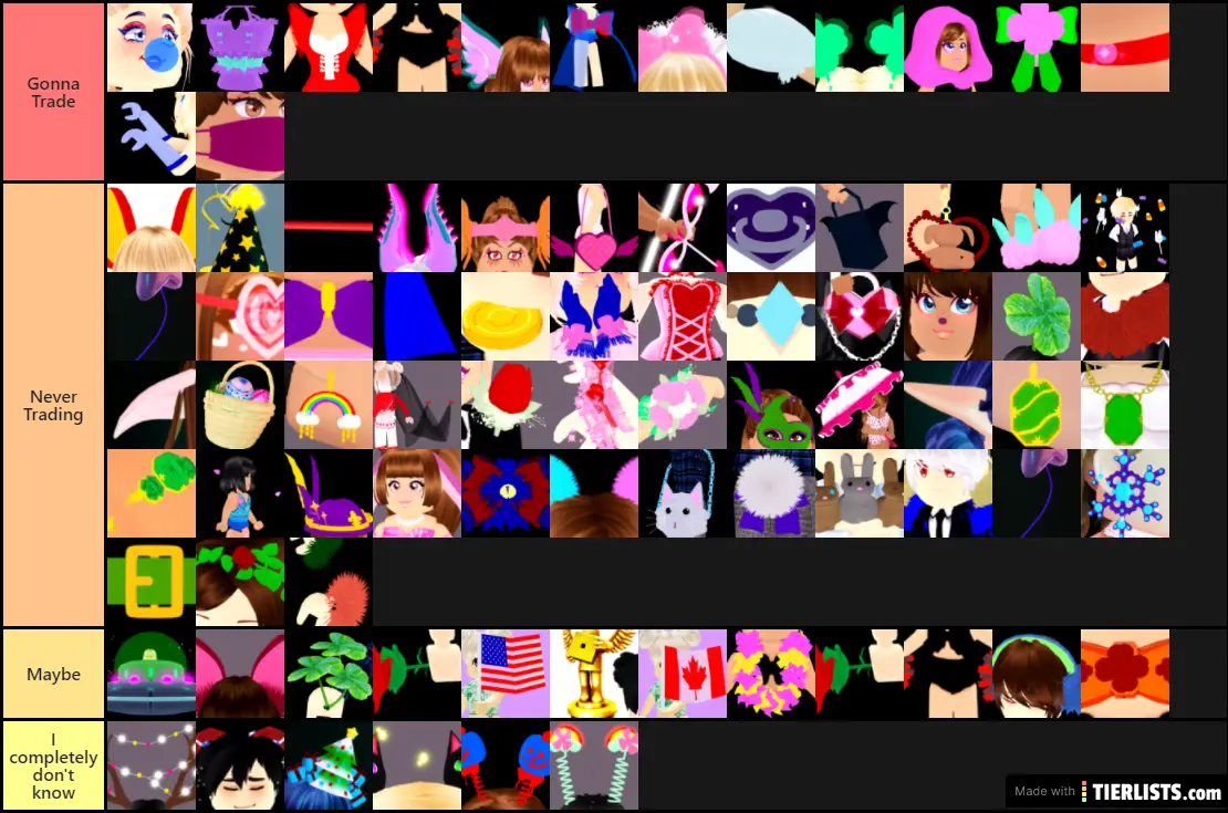 Royale High Teir List Accessories For Now Twt Tier List