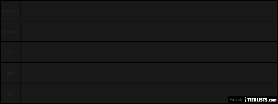 Sexy Tierlist Tier List 