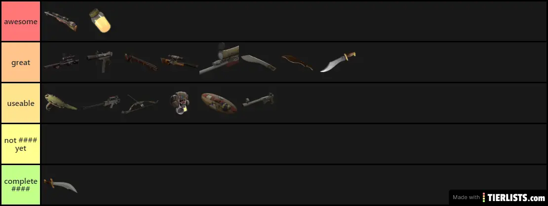 sniper mvm tier list