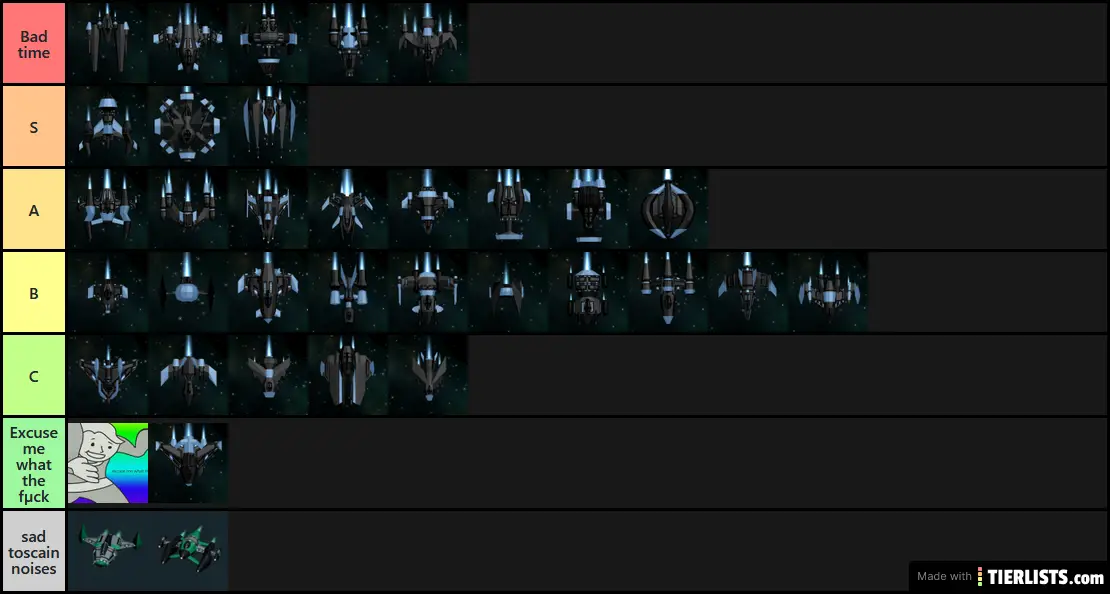 Starblast Vanilla Tier List