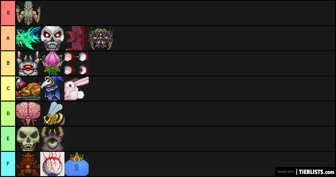 terraria boss tier Tier List 