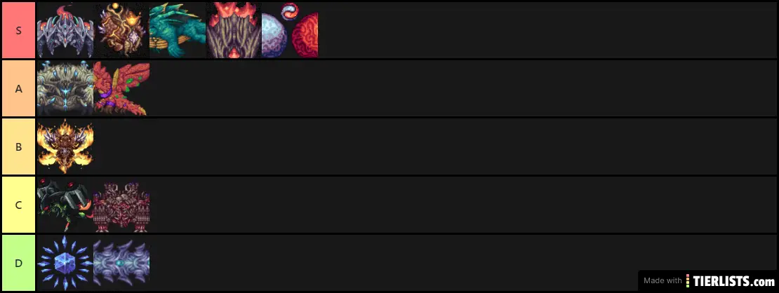 Terraria Calamity Bosses RANK