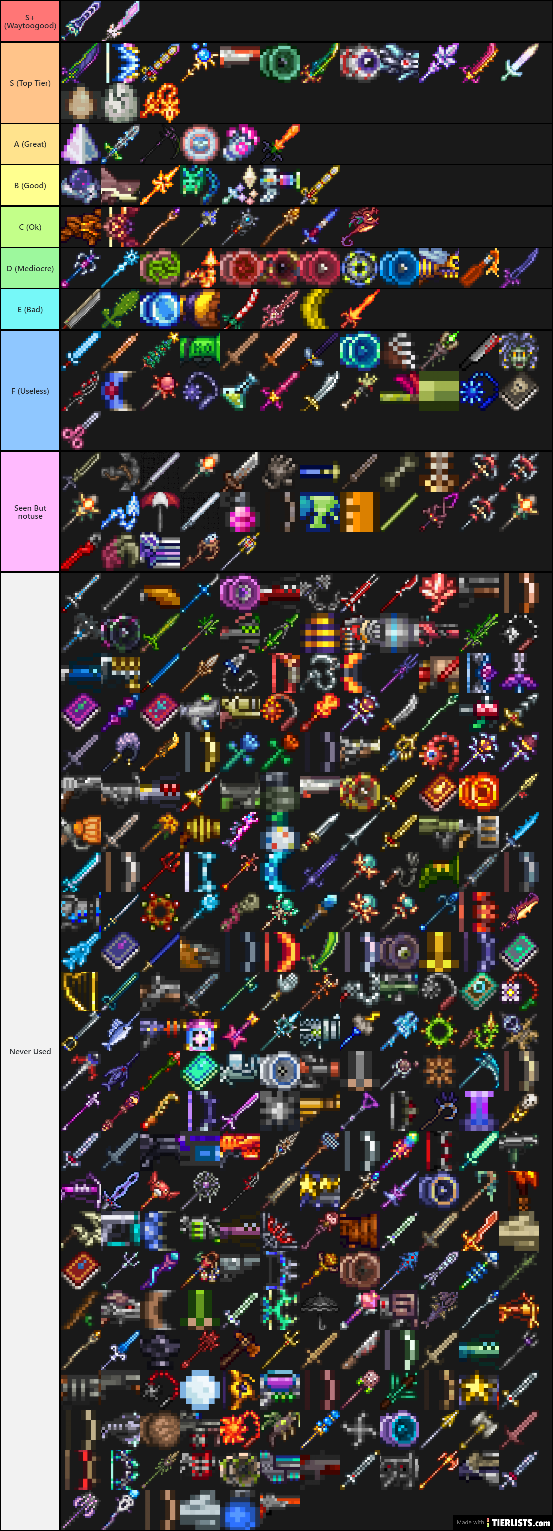 List of weapon terraria (112) фото
