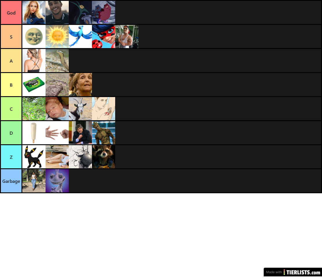 The Real Tier List