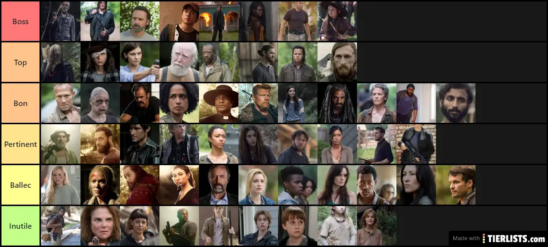 The walking dead characters