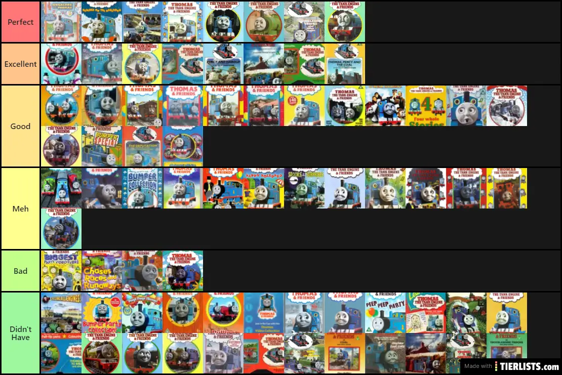 Thomas VHS Tier List