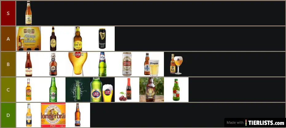 tier list Biere cheapppp
