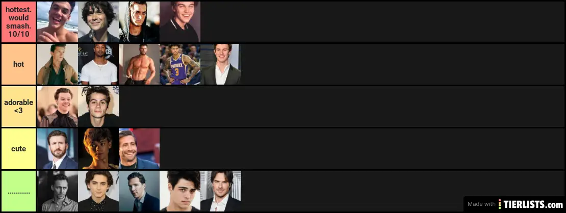 Tier of Men (in my opinion)