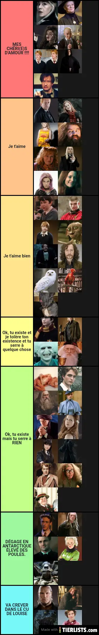 Tiere list Harry Potter