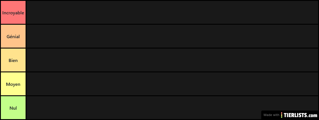 Tiers liste star wars