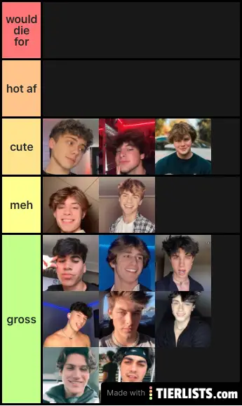 Tik Tok Boys Tier List Tierlists Com