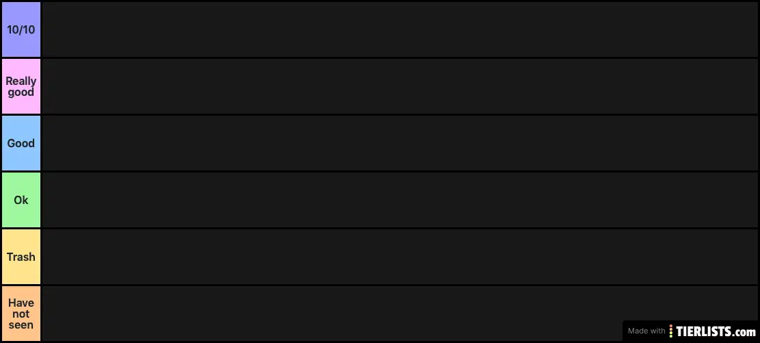 Tv Show Tierlist