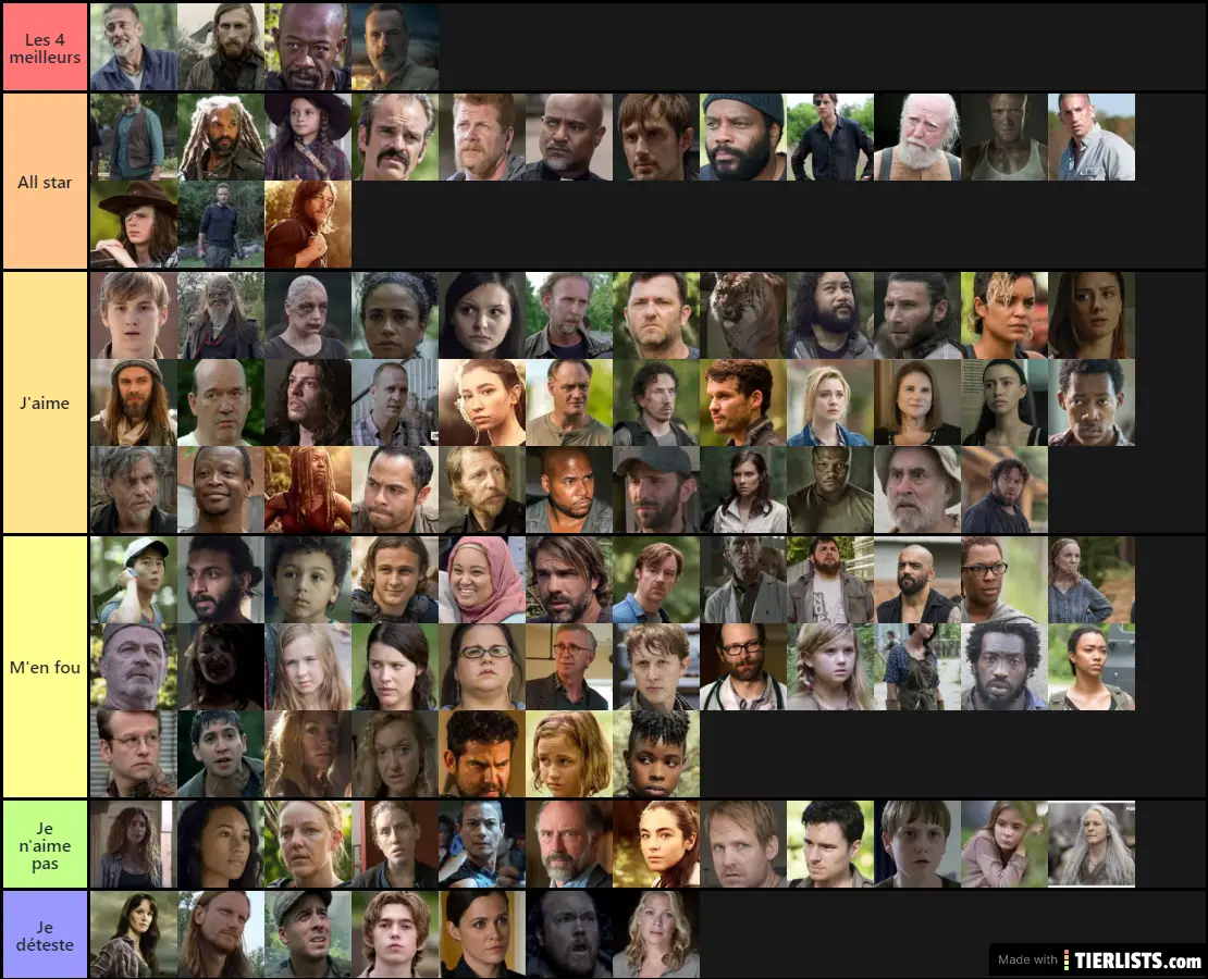 TWD personnages S1-9