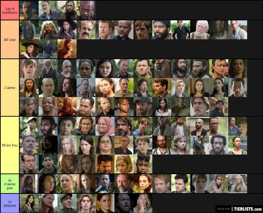 TWD personnages S1-S9
