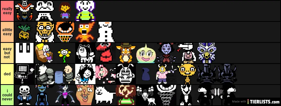 Undertale peeps that i could beat