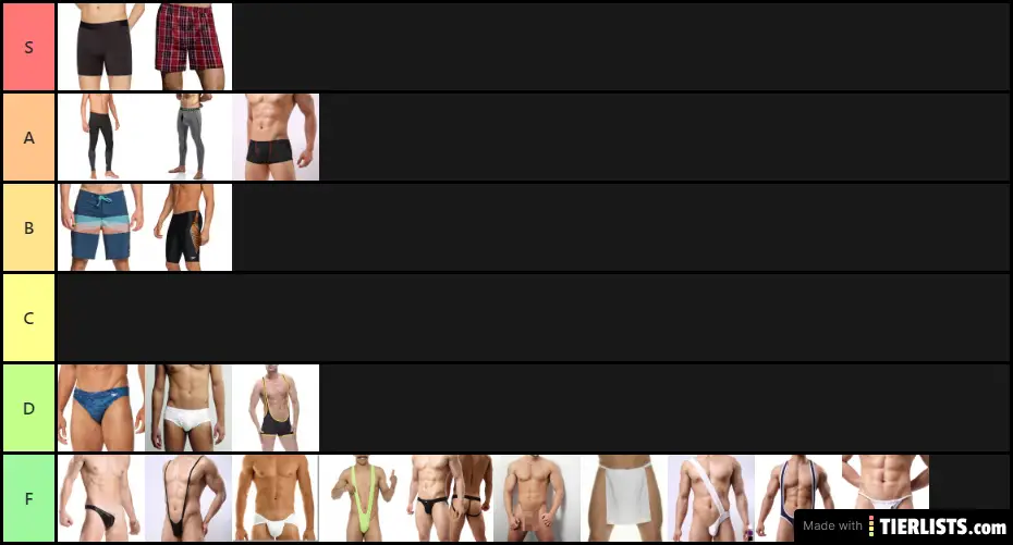 underwear Tier List 