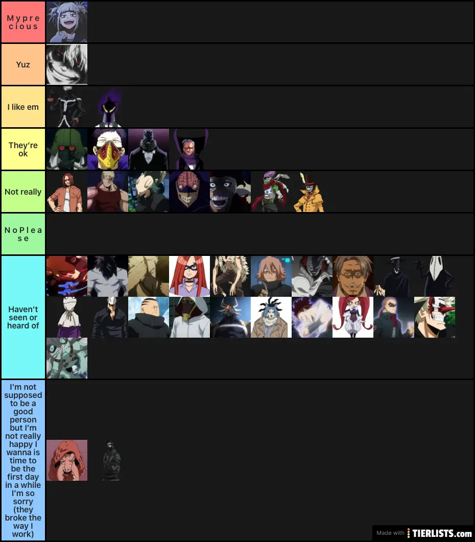 Villains and how much I lub them
