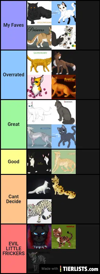 Warrior Cats Ratings!
