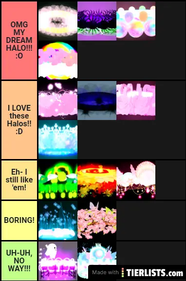 Yuh halo tier list of my opinions on the halos